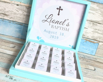 Boy Baptism Chocolate, Christening chocolate, Engagement Chocolate, Custom Baptism Chocolate, Boy baby baptism, Chocolate favor for guests