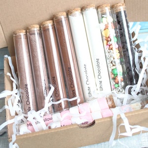 Heiße Schokolade Geschenk-Set, Urlaubsschokoladenbox, Einzigartige Weihnachtsgeschenkbox, Geschenk für den besten Freund, Mutter, Lehrer, Freundin, Freund, Vater