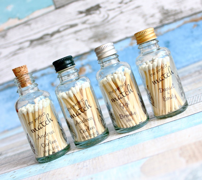 Wedding Matches Favors for Guests the Perfect Match Custom Etsy