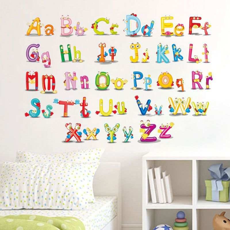 ALPHABETS Wall stickers Peel and stick A to Z Lower and Etsy