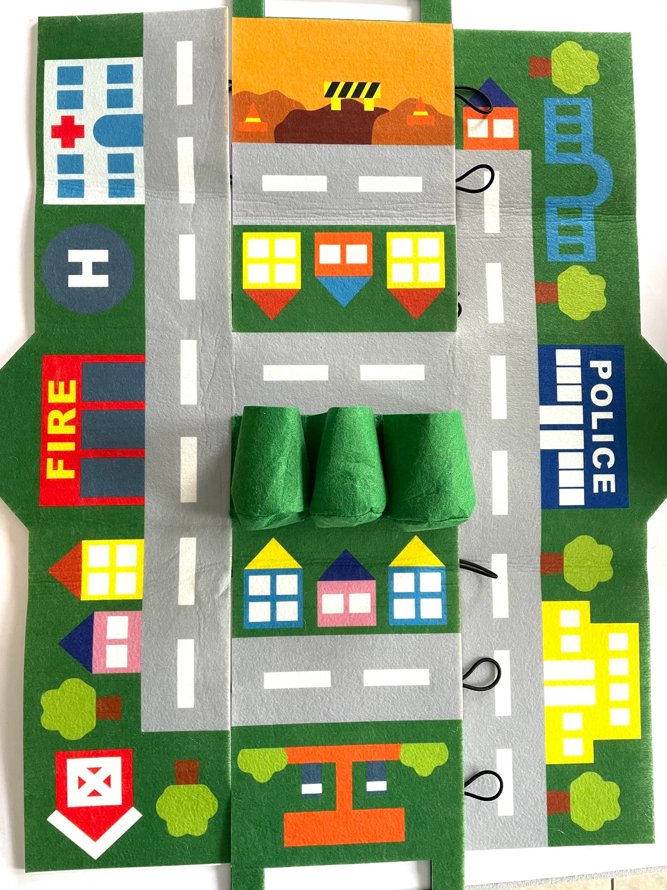 felt car play mat