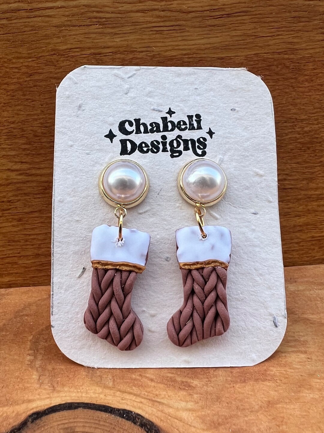 Knitted Stocking Earrings Granola Girl Earrings Colorful Etsy