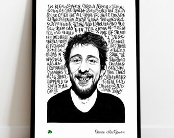 Shane macGowan Print / poster / lyrics