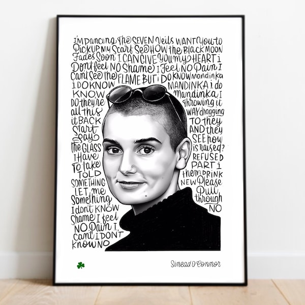 A3 print - Sinead O Connor