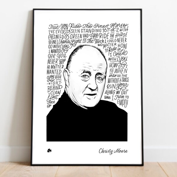 Christy Moore. A3 Gilcee print.