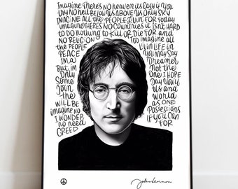 A3 print - John Lennon