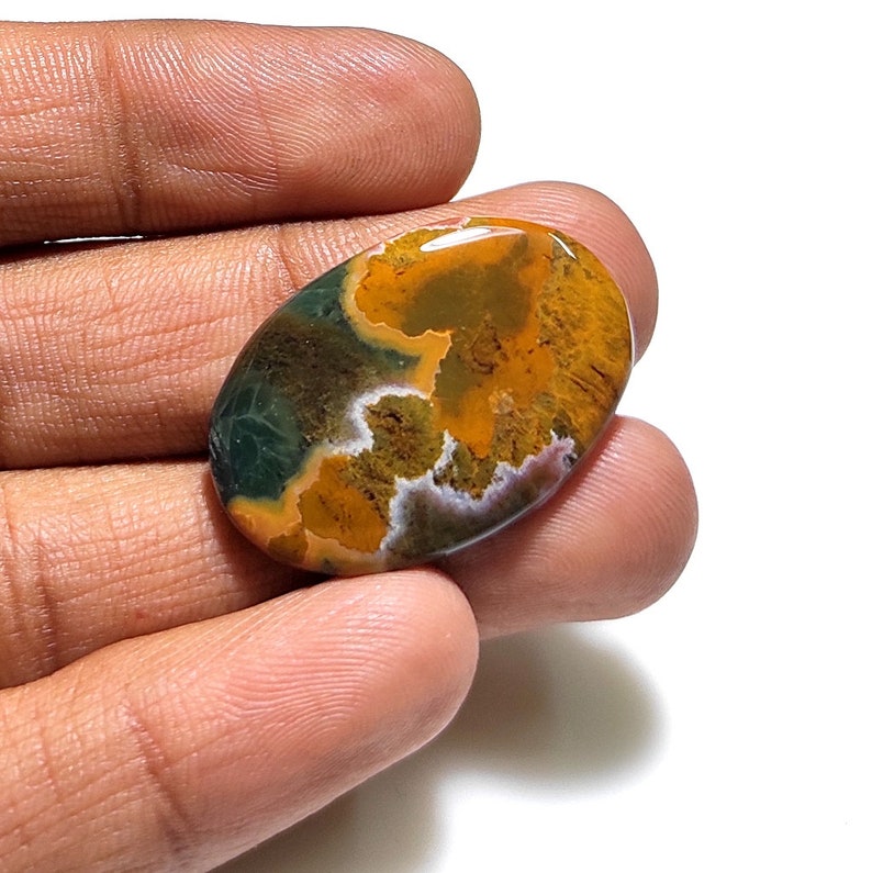 33x22x4 mm 28 CTNatural Ocean Jasper Cabochon Ocean Jasper Making For Jewelry Ocean Jasper Gemstones Top Grade Quality Ocean Jasper