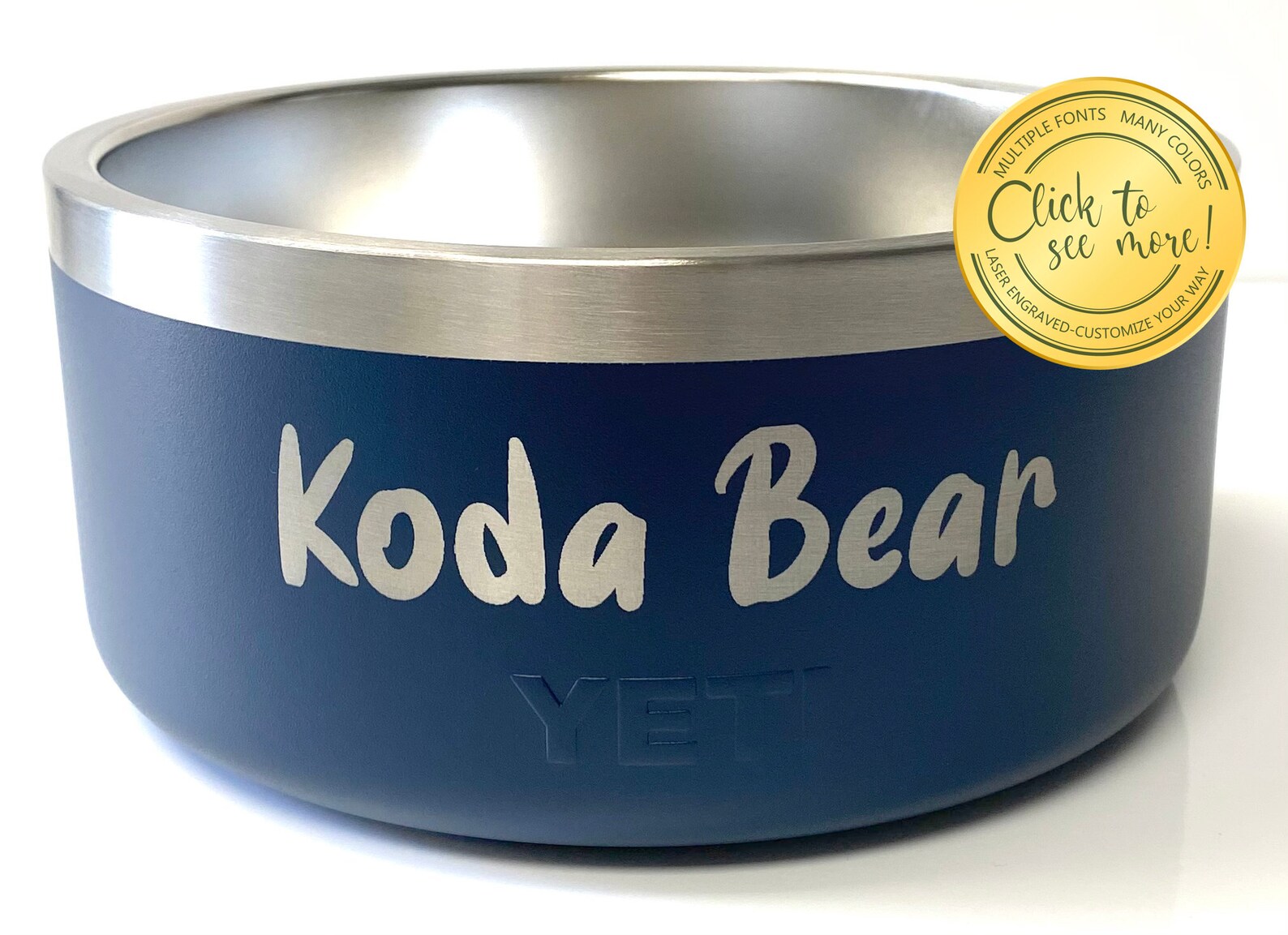Engraved Dog Bowl Yeti Dog Bowl Custom Dog Bowl Dog Gift Etsy