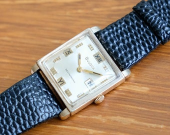 Bulova Selbstaufzug - Sehr Seltene quadratische Uhr (1940er Jahre)