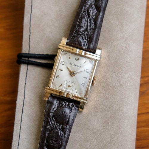 Wittnauer by Longines　時計 Wittnauer (longines) Vintage Art Deco Tank Watch (1950s) - Etsy