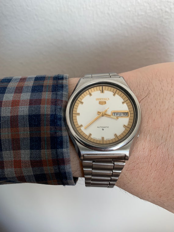 VINTAGE SEIKO 5 Crystal Automatic 25 Jewels 977552 Gent's Watch £65.00 -  PicClick UK