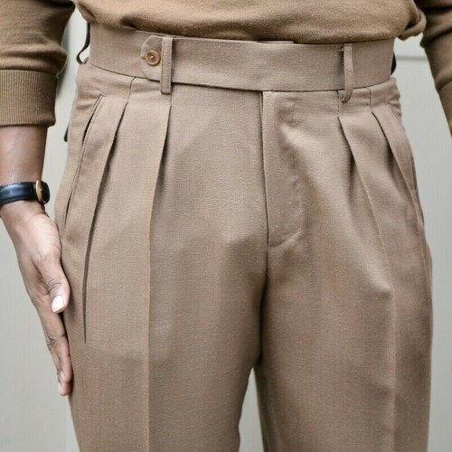 Men Gurkha Pants Custom Made Beige 