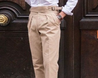 YBRR WW2 American Gurga Army Pants Straight High Waist Trousers Men Military Trousers Male Trousers