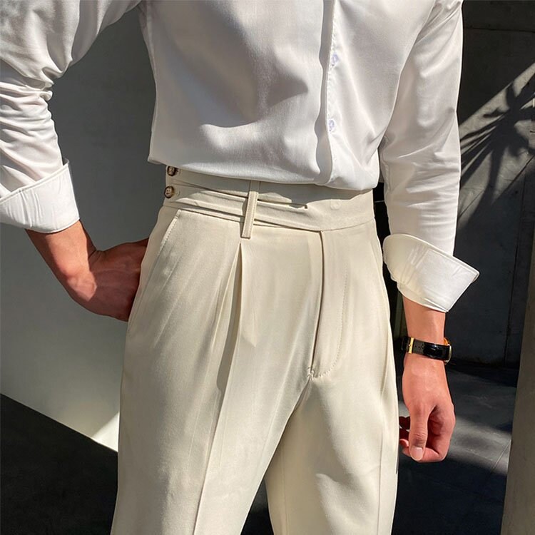 Custom Made White Cotton Pants for Men Gurkha Trouser High - Etsy 