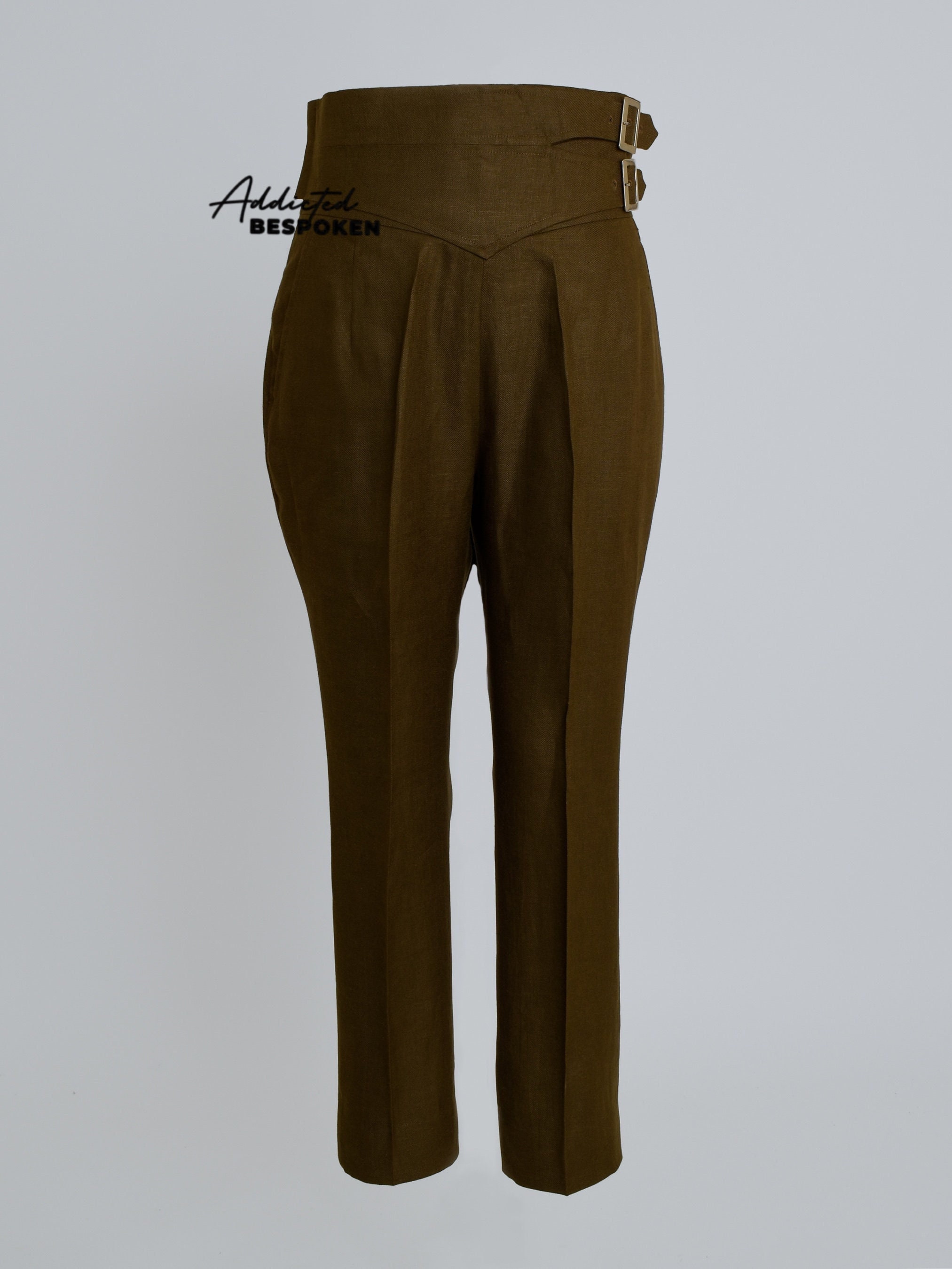 Men Dress Pants Customize Slim Fit Gurkha Trouser Cotton High - Etsy