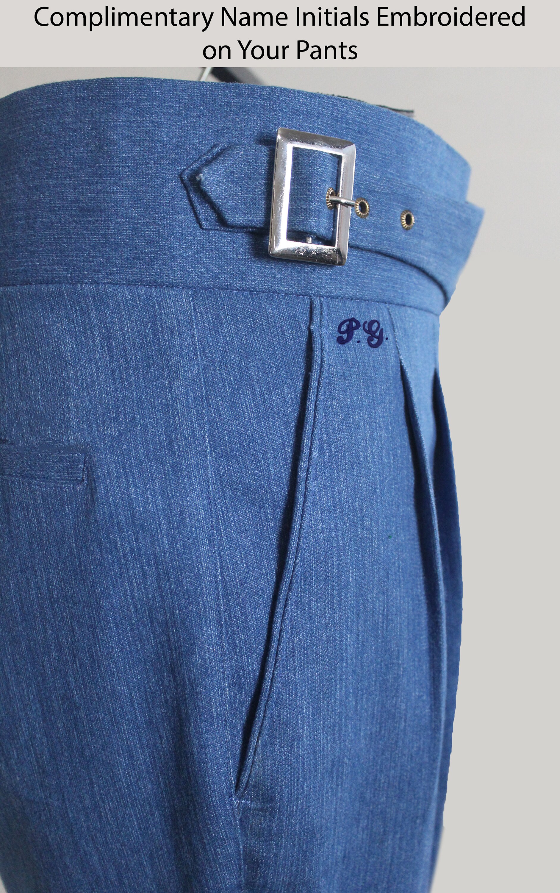 Men Custom Made Designer Green Wool Gurkha Pant Loop With - Etsy