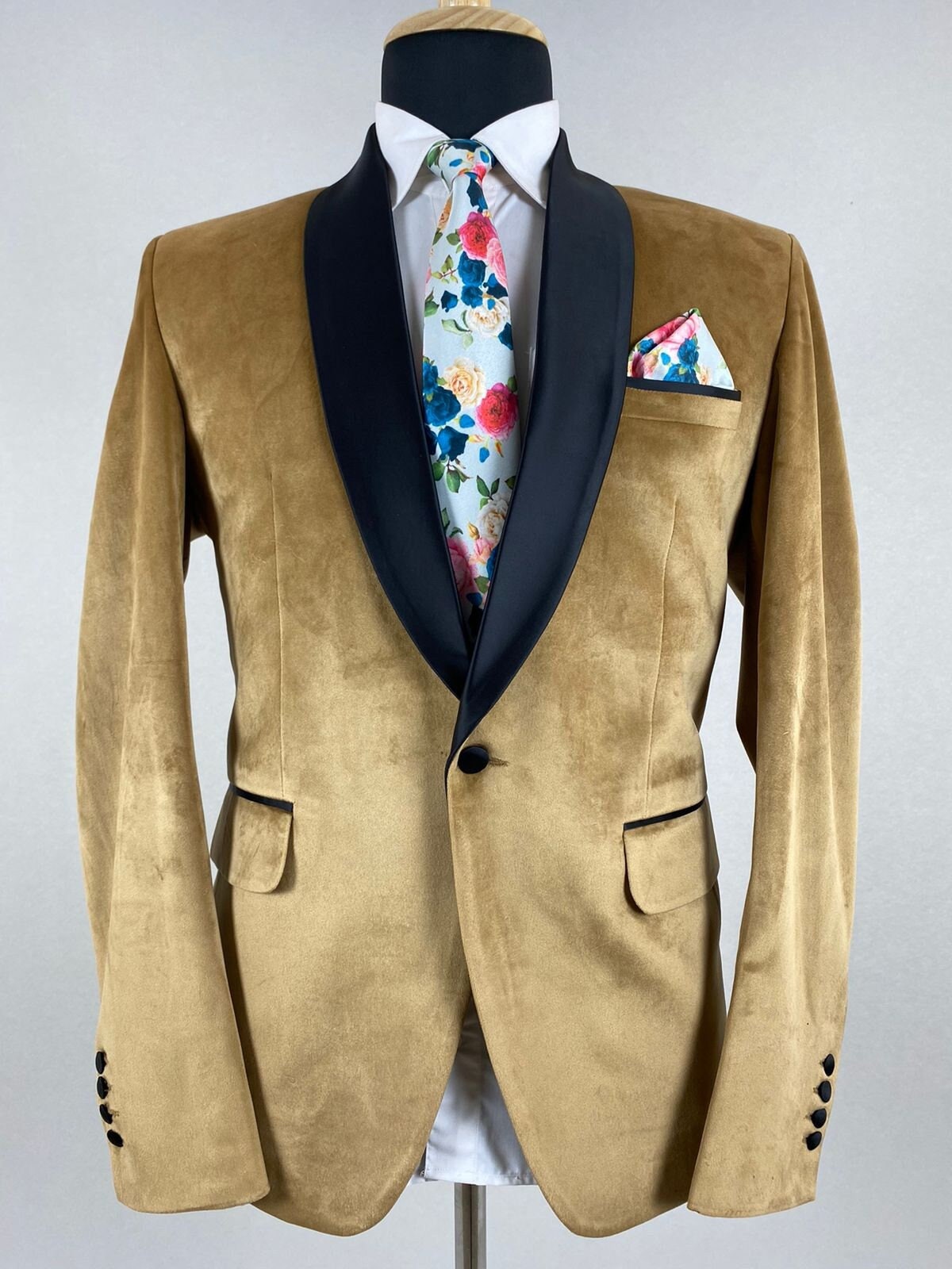 Gold Velvet Blazer Shawl - Etsy 
