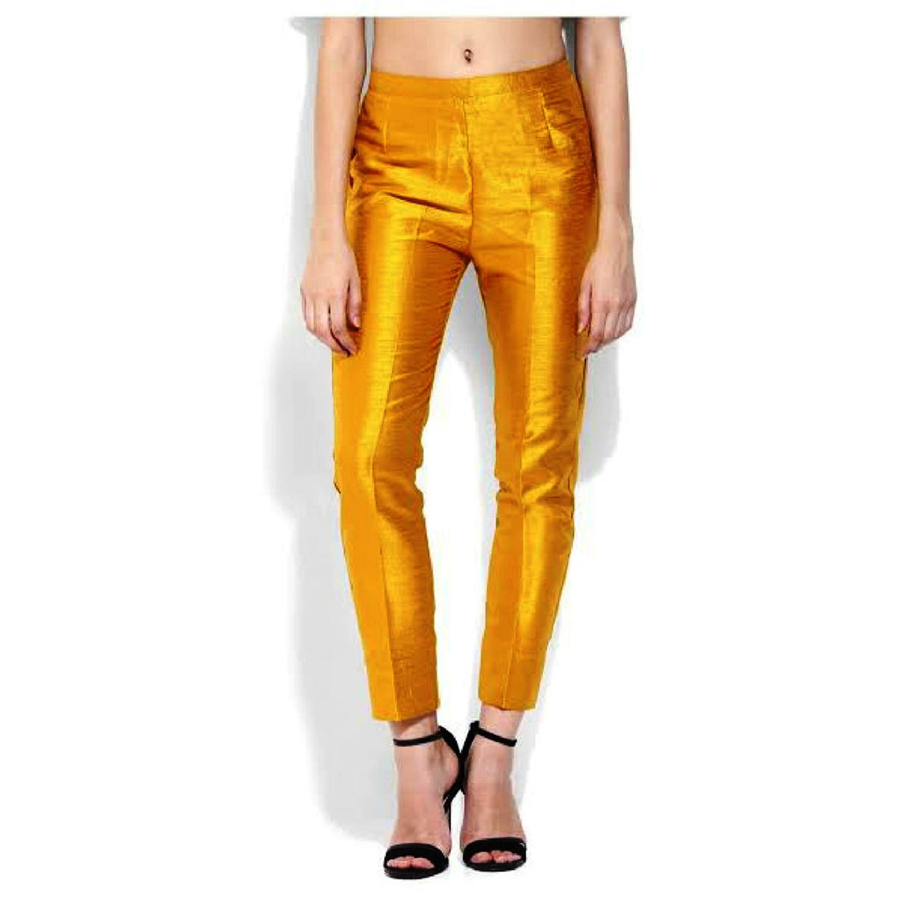 Raw Silk Pants Pants Silk Pants Trousers Silk Pants For Women Etsy