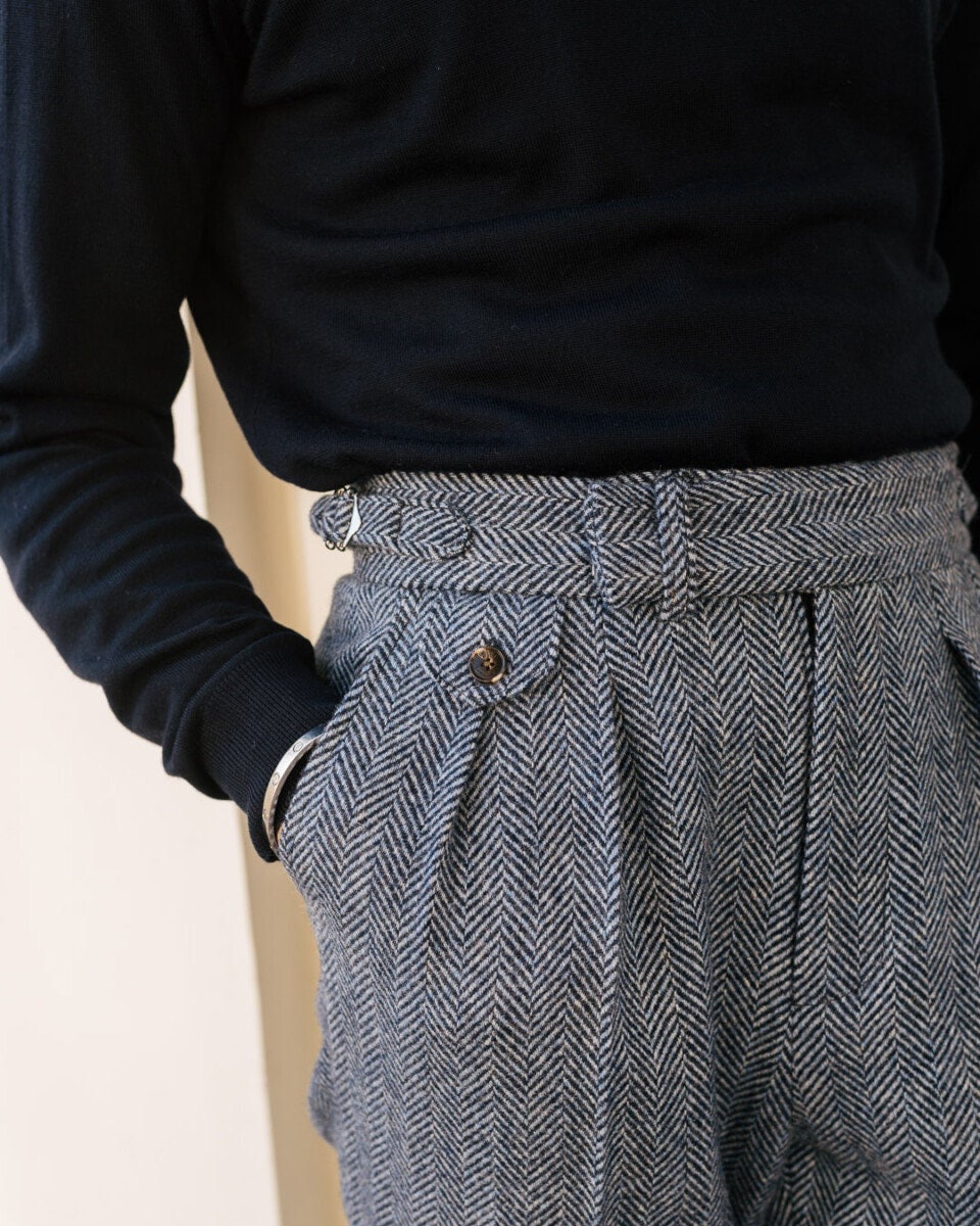 Hollywood trousers. Pleated, and wool. Too dressy? or just right? homie's  got a linen…