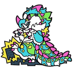Fursona Pins #148 - Saishiki - Kaiju Hard Enamel Pin