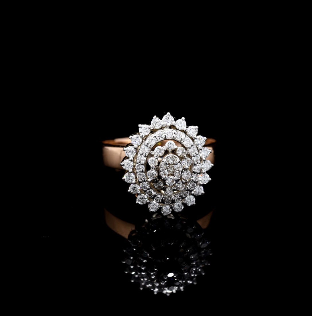Modern 3 Stone Diamond Ring | Gemma | Sylvie Jewelry