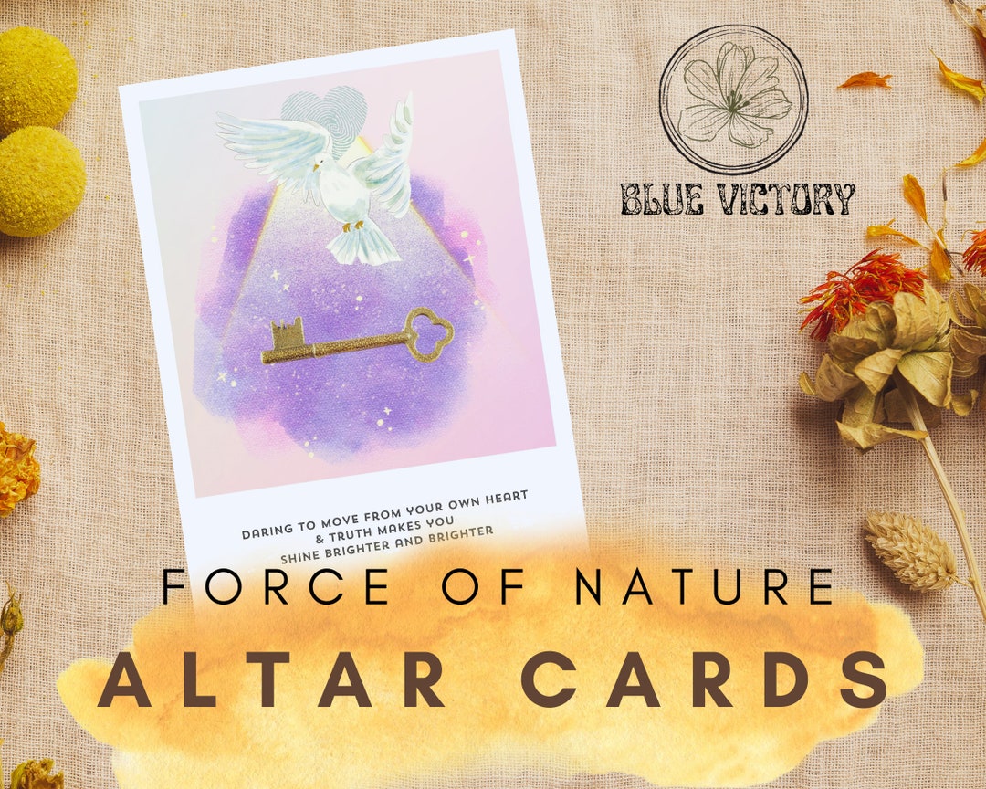 Force of Nature Altar Cards Printable Oracle Cardsoracle - Etsy