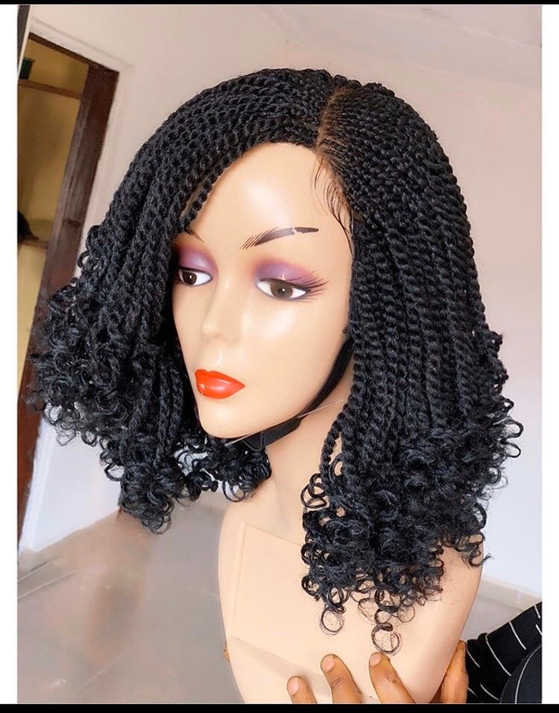 Kinky twist wigs for black women Braided wig braid wig for Etsy