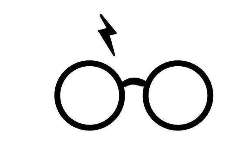 Download Harry Potter glasses and scar jpg png svg | Etsy