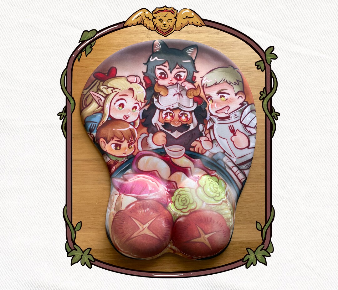 Delicious in Dungeon/dungeon Meshi 3d Ergonomic Mousepad Mouse Pad ...
