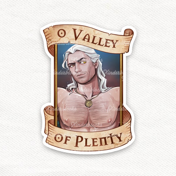 Witcher Valley of Plenty Weatherproof Vinyl Sticker 4"