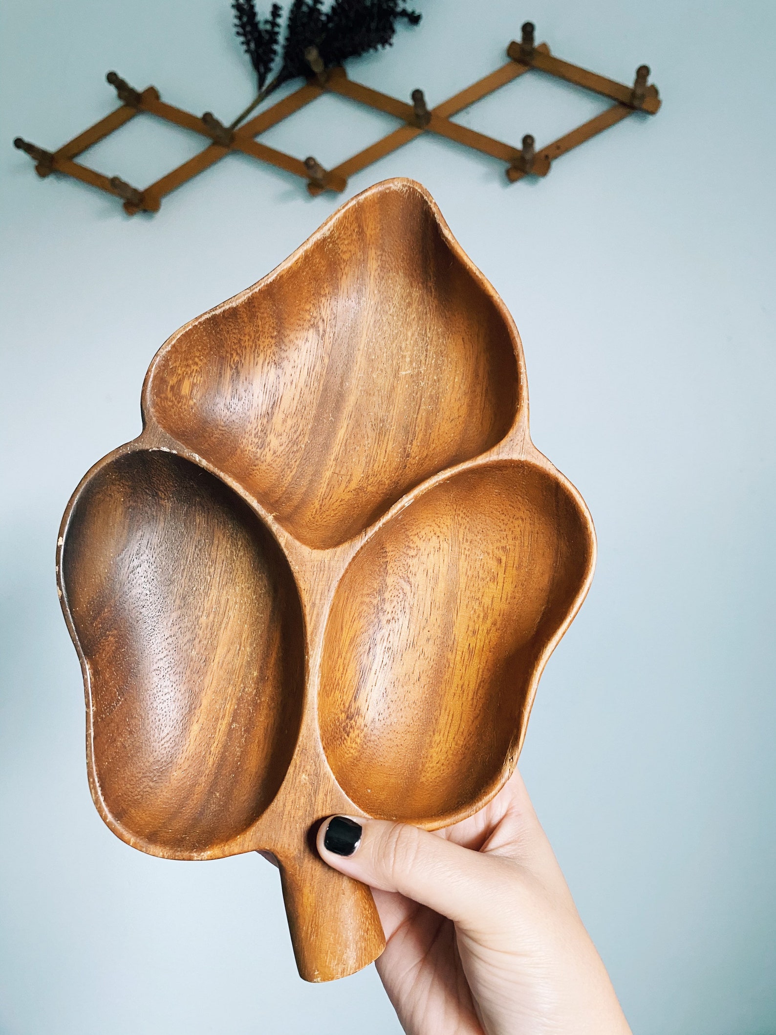 Wooden vintage bowls / accessory holders Etsy