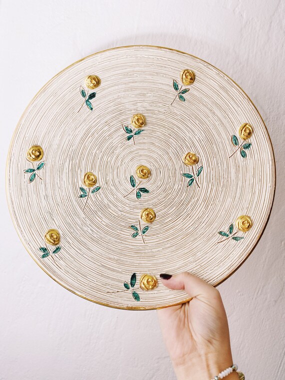 Handmade Ceramic Rose Wall Decor the Hook for It is Located Etsy