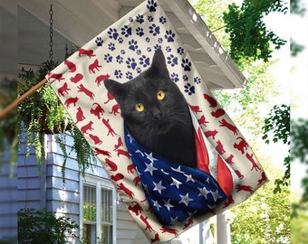Cat Garden Flags Etsy