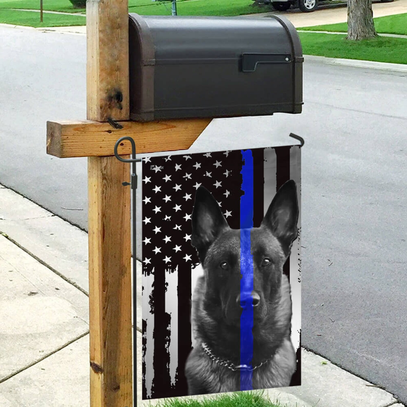 Belgian Malinois Police Dog K9 Flag Garden Flagshouse Etsy Belgian Malinois Police Dog K9 Flag Garden Flagshouse Etsy