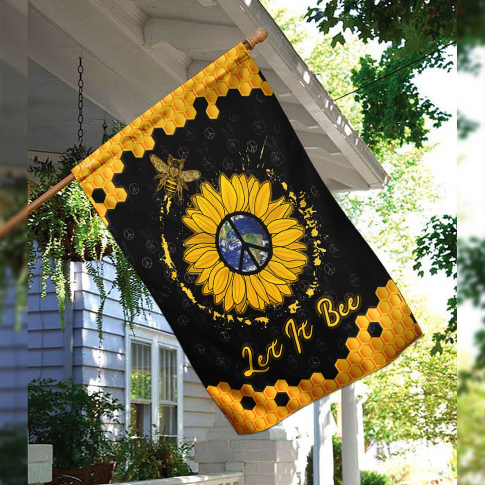 Let It Be hippie flag