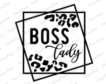 Boss Lady SVG | Like a boss Svg | Boss babe Svg | Leopard SVG | Sublimation Design | Summertime svg | Digital File | Cricut cut Files | Boss