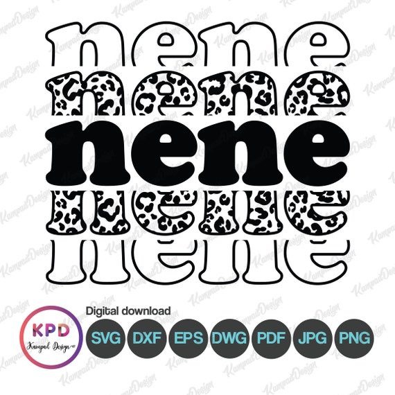 Retro Nene SVG Mama SVG Mom Life Leopard Svg | Etsy