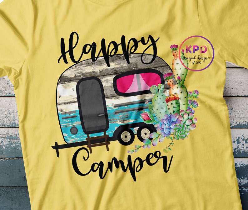 Happy Camper PNG Happy Camper Sublimation Design Happy - Etsy