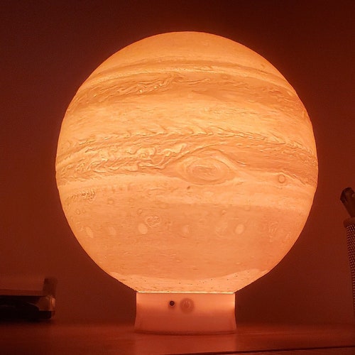 Jupiter LED Tabletop Lamp Great for a Your Solar Etsy