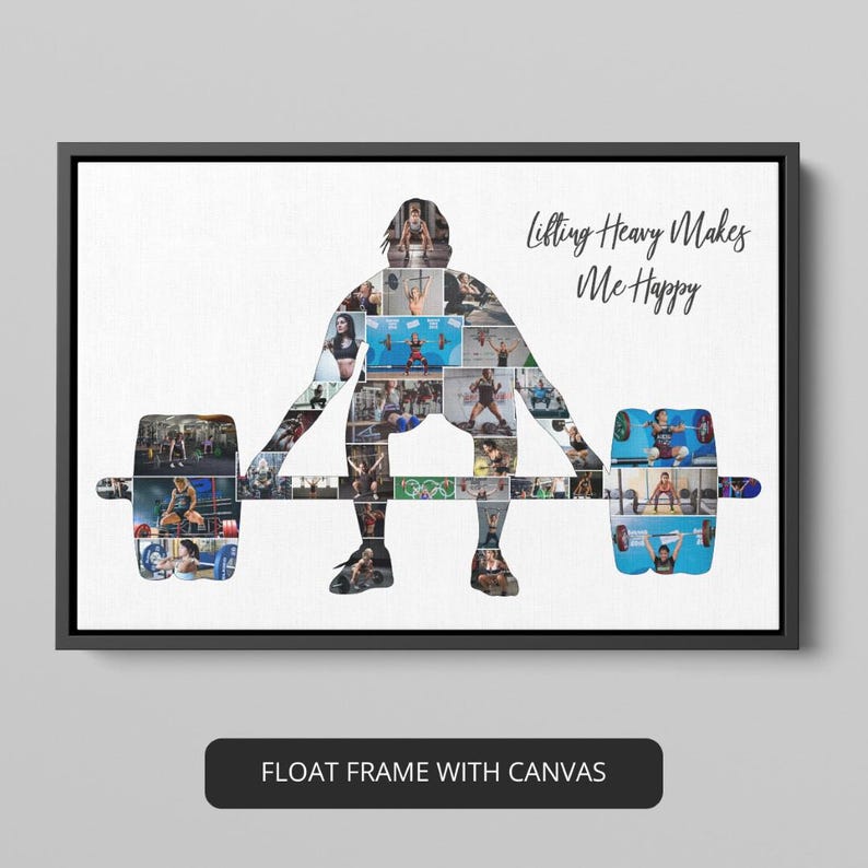 Personalized Collage Bodybuilder Photo, Bodybuilding Coach Gift ...