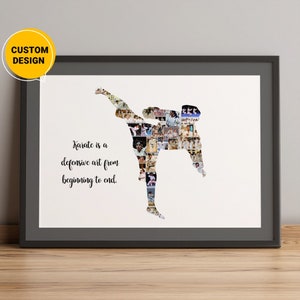 Benutzerdefinierte Karate Foto-Collage, Karate-Trainer Geschenk, Karate Girl Collage, Geschenk für Karate-Fans, Karate Weihnachtsgeschenke, Karate Spieler Geschenk