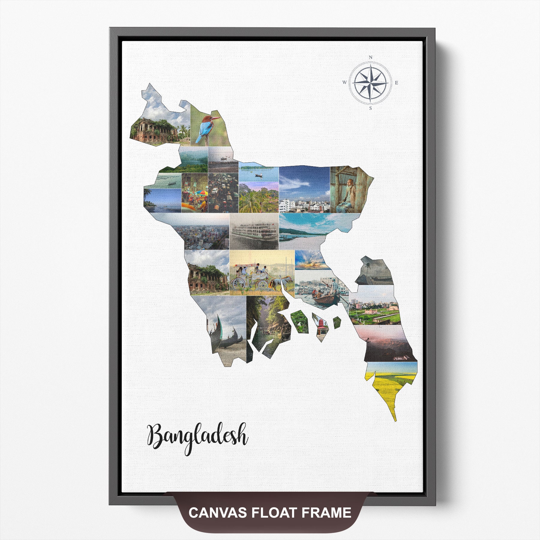 Bangladesh Map, Bangladesh Decor, Bangladesh Wall Art, Bangladesh