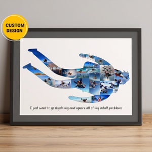 絵画+タペストリー Sky Diving Poster – Skydiving Cliffhanger ‒ Mural Decoration Parachute