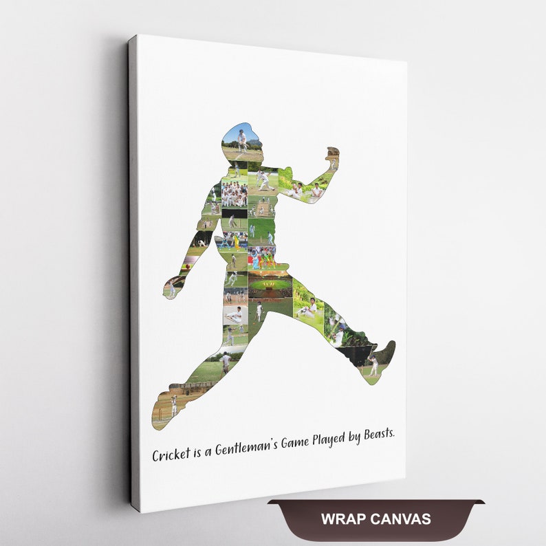 Cricket Poster Cricket Wall Art Cricket Photo Collage Etsy