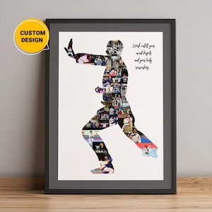 Custom Karate Photo Collage, Martial Arts Gifts, Shotokan Gifts Karate, Karate Gifts For Men, Karate Coach Gift, Karate Gift For Him