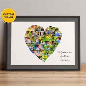 Custom Heart Shaped Gifts, Heart Photo Collage Gift, Unique Wedding Gifts, Anniversary Gifts For Couples, Unique Gifts For Christmas