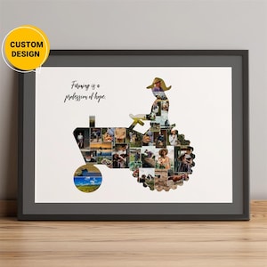 Custom Gifts For Farmers, Photo Collage Gifts For Father&#39;S Day, Unique Father&#39;S Day Gifts, Christmas Gifts For Farmers, Best Gifts For Dad