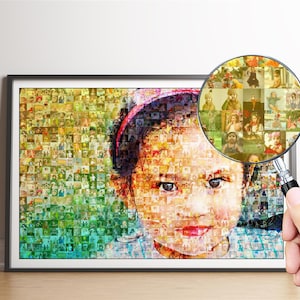 Regali personalizzati per neonati, regali con mosaico fotografico per neonata, regalo per il primo compleanno del neonato per un neonato, regali di Natale per neonati, regali personalizzati per neonati