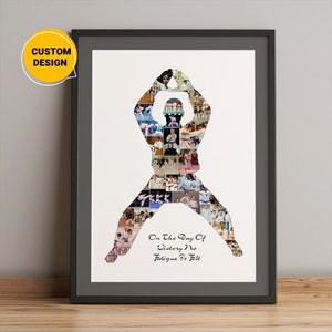 Benutzerdefinierte Karate Fotocollage, Karatelehrer Geschenke, Karatecoach Geschenk, Karatelehrer Geschenke, Karate Geschenke für Männer, Karate Weihnachtsgeschenke