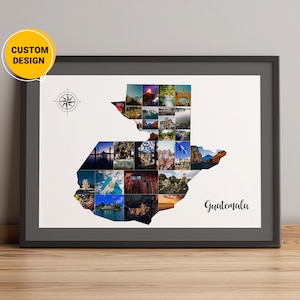 Impresión de Guatemala, Impresión de póster de Guatemala, Decoración de cocina de Guatemala, Decoración de Guatemala, Regalos de Guatemala, Mapa de Guatemala, Impresión en lienzo personalizada